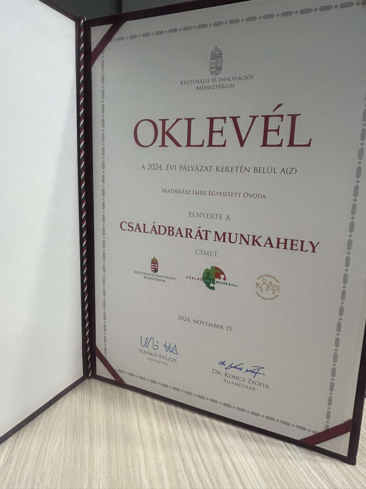 Oklevél